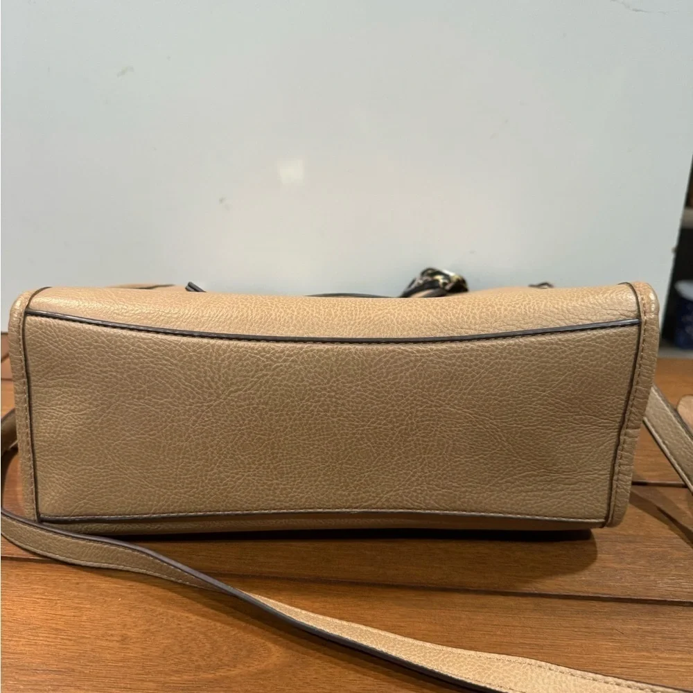 ALDO woman's tan satchel with scarf purse